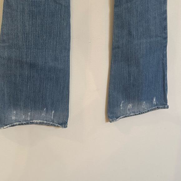 Abercrombie Distressed Flare Jeans sz 12 slim Abercrombie Mackenzie Jeans - Picture 3 of 8